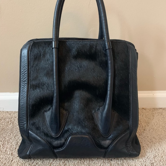 PLV Bristol Bag Large East/West Pony Hair Tote Bag - Picture 6 of 8